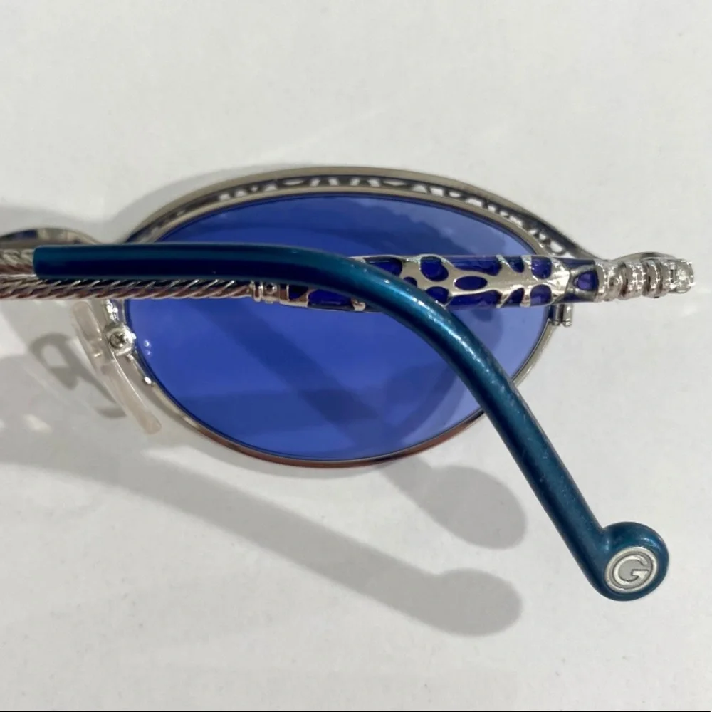 Authentic Jean Paul Gaultier Blue Lens Sunglasses 56-0003 with case - Picture 6 of 10